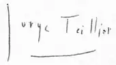 signature de Jorge Teillier