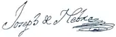 signature de José de Nebra