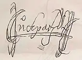 signature de Juan de Padilla