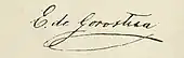 signature de Manuel Eduardo de Gorostiza