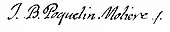 Signature de Molière
