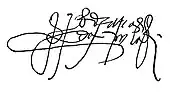 signature de Pedro Arias Dávila