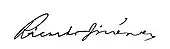 signature de Ricardo Jiménez Oreamuno