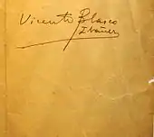 Signature de Vicente Blasco Ibáñez