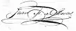 Signature de Juan Manuel de Rosas