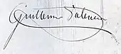 signature de Guillermo Valencia