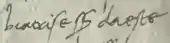 signature de Béatrice d'Este