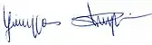 signature de Giuseppe Prinzi (céramiste)