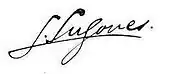 signature de Leopoldo Lugones