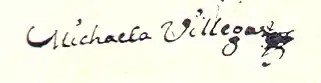 signature de Micaela Villegas