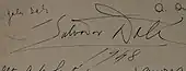 signature de Salvador Dalí