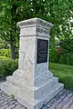 Monument en l'honneur du premier chemin de fer au Canada.