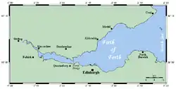 Carte du Firth of Forth.