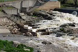 Rapides de la rivière Aura, Finlande.
