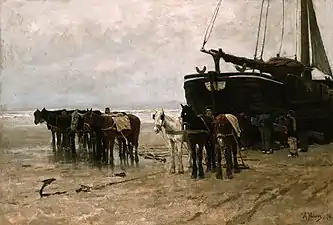 Bateaux de pêche (1876), musée de Dordrecht.