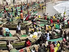 Le port d'Elmina.