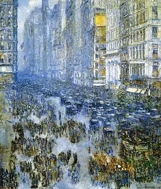 Childe Hassam, Fifth Avenue in Winter (1919)