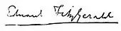 Signature de Edward FitzGerald