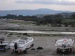 Le Corace à proximité de son embouchure.