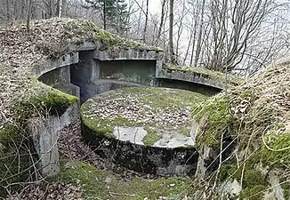 Position DCA pour un canon de 20 mm au Fort de Castels (de) (2014)