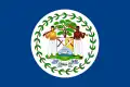 Drapeau non officiel du Belize de 1950 à 1981 (à la base du drapeau actuel)