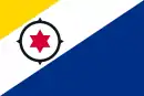 Le drapeau de la dépendance néerlandaise de Bonaire.