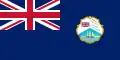 Drapeau du Honduras britannique (1919-1981; un drapeau similaire fut utilisé de 1870 à 1919)