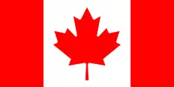 Le drapeau du Canada.
