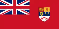Ancien drapeau du Canada (1957-1965).