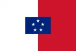 Drapeau de la Commission navale Anglo-Française sur le Vanuatu (1887-1906).