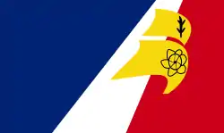 Le drapeau des Franco-Terreneuviens