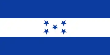 Drapeau du Honduras (1866-1895).