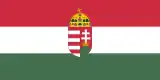 Drapeau du Royaume de Hongrie de 1896 à 1915.