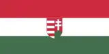Drapeau de la République démocratique hongroise de novembre 1918 à mars 1919 et du 2 au 8 août 1919