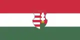 Drapeau de la Deuxième République hongroise de 1946 à 1949.
