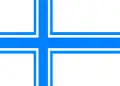 Proposition pour le drapeau de l'Islande, dessinée en 1914 par Magnus Thordarson