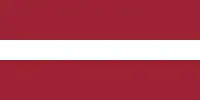 Drapeau de la République de Lettonie de 1918 à 1940.