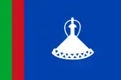 Drapeau du Royaume du Lesotho 1966 à 1987