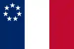 Drapeau de la Louisiane en 1861.