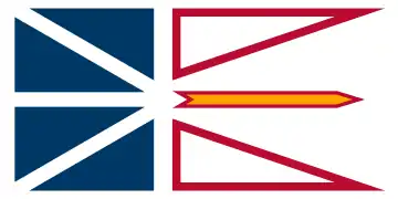Le drapeau de Terre-Neuve-et-Labrador.