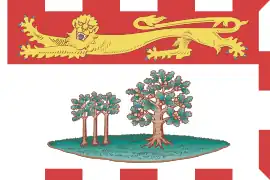 Le drapeau de l'Île-du-Prince-Édouard.