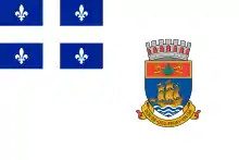 Drapeau de la ville de Québec entre 1967 et 1987