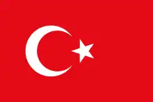 Drapeau de la Turquie depuis 1924.