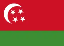 Drapeau des Comores (1975-1978).