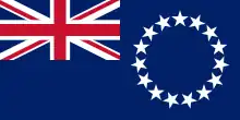 Le drapeau des îles Cook.