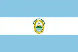 Drapeau de la République fédérale d'Amérique centrale du 22 novembre 1824 au 19 novembre 1839