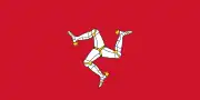 Le drapeau de l'île de Man.