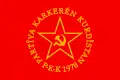 Drapeau du PKK de 1978 à 1995.