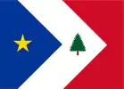 Le drapeau des Acadiens de la Nouvelle-Angleterre.