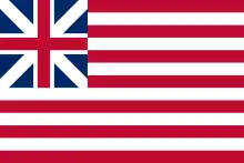 Ancien drapeau des États-Unis (1776-1777).